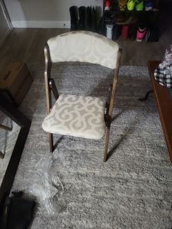 Wooden Folding Chairs // Set Of 2 