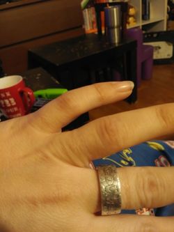 925 Coach Cs ring sz. 8 1/2