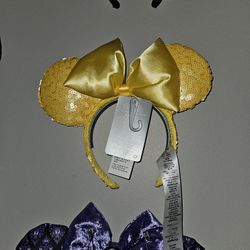 Yellow Sequin Minnie Ears