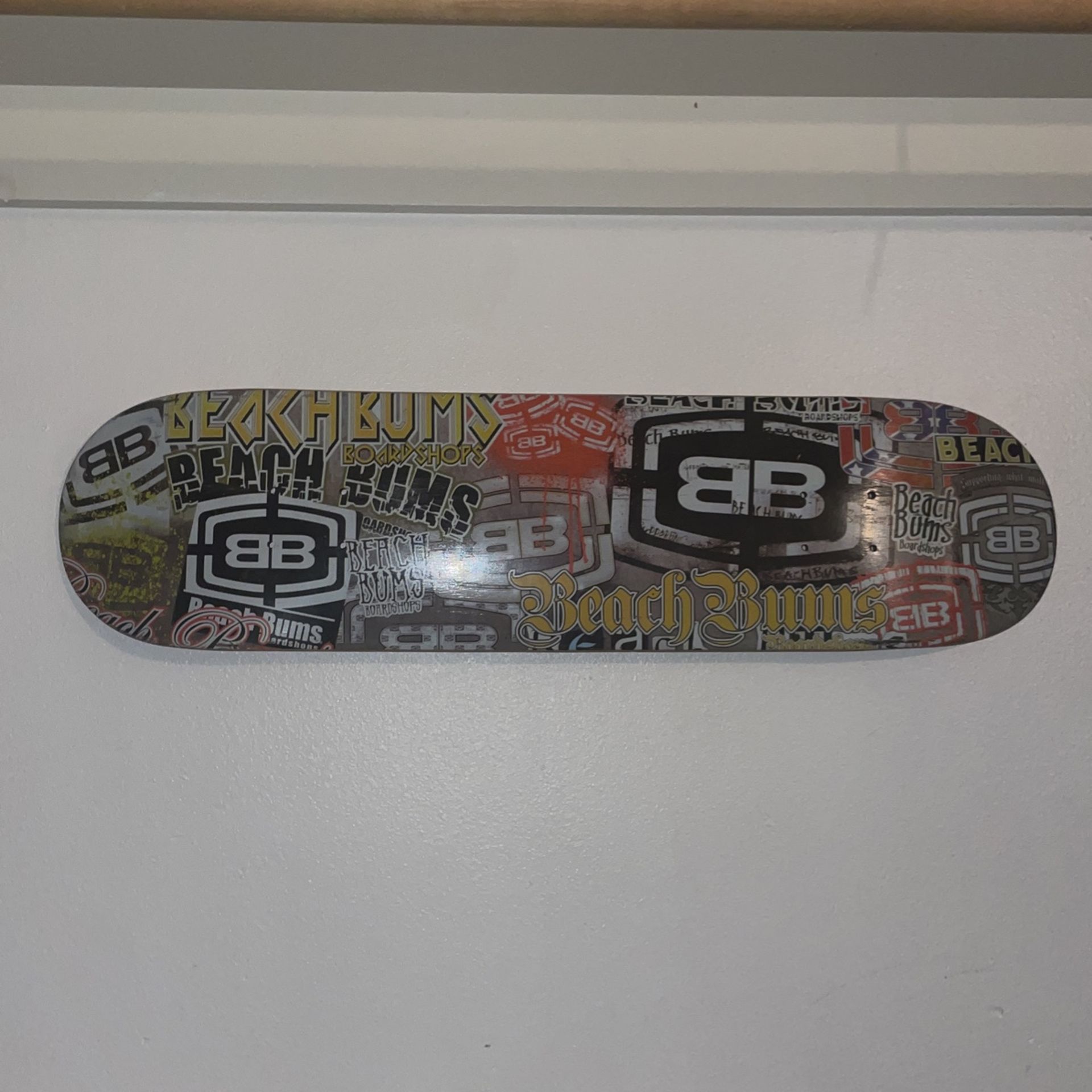One Of A Kind Beach Bums Skateboard