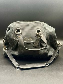 AUTHENTIC COACH ASHLEY SIGNATURE SATEEN SATCHEL
