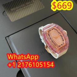 Richard Mille RM 35- 
02 'Rafa' Rafael Nadal 
Diamond Set Red 
Quartz TPT