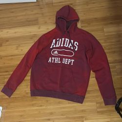 Red adidas hoodie