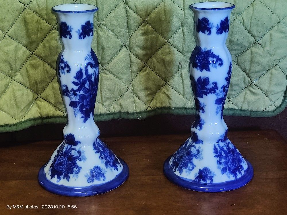 Vintage Candle Stick Holders 2 Cracker Barrel 80's

