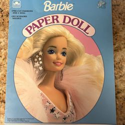 Barbie “Super Star” Paper Dolls Book (unused)