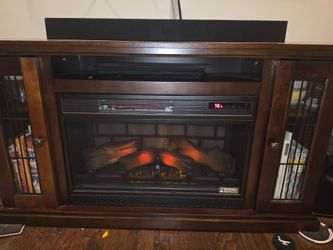 47.5 inch TV Stand with Electric Fireplace (fits TV up to  55in)