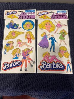RARE Barbie 1983 Sealed Puffy Super Stickers!