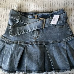 Denim Skirt New With Tag 