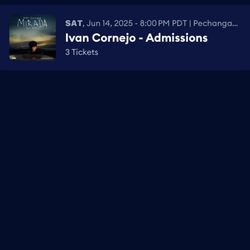 Ivan Cornejo Ticket 