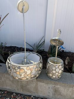 Set of 2 decorative light fixtures
