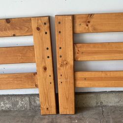 Solid Knotty Pine Twin Headboards (2)