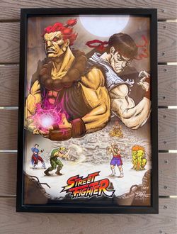 Street Fighter Print (Framed & Signed)
