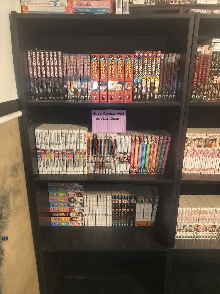Huge OOP Manga/Light Novel/ Anime DVD Box Set Lot