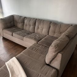 Gray L shaped Couch