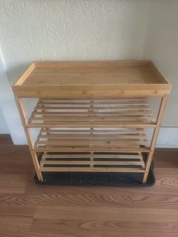 Wooden Shoe Rack
