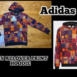 Adidas CNY ALLOVER PRINT HOODIE Men’s Size Small New!!