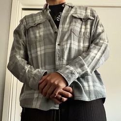 George Grey/White Flannel - Large
