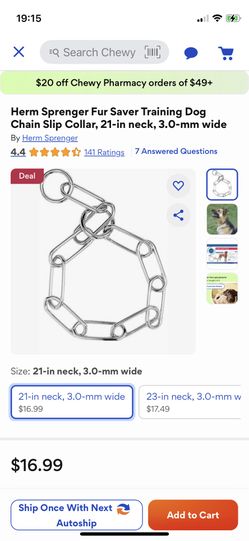 Dog Training Chain Slip Collar