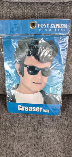 Halloween. Pony Express Creations Greaser Costume Wig