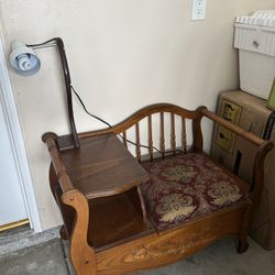 Antique telephone chair