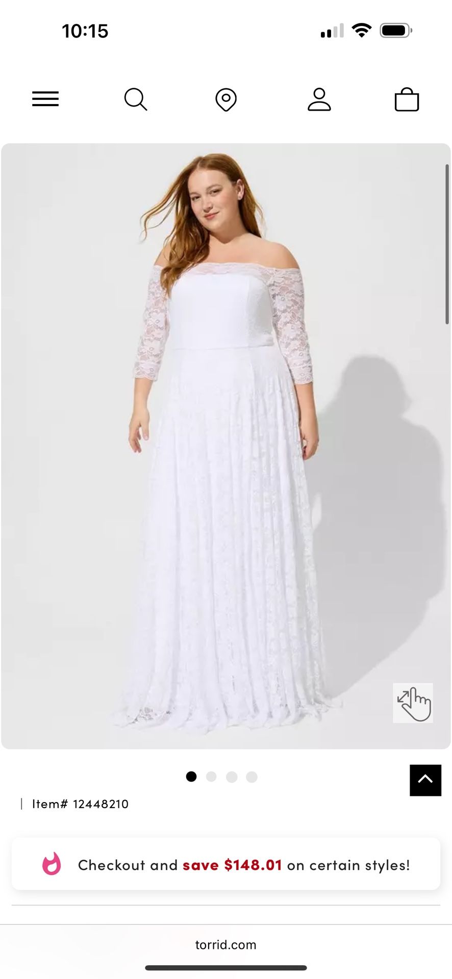 Torrid Lace Wedding Dress Size 24 - New With Tags 