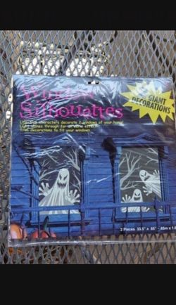 Halloween Decorations Giant Window Silouattes light shines Box2