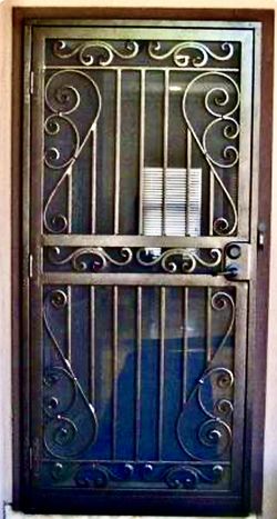 Custom Made: Security Iron Screen Doors Whit Custom paint 