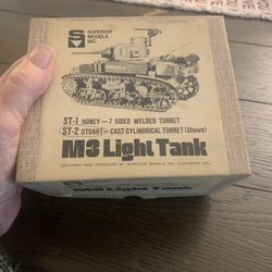 Rare Vintage New Superior Small Heavy Die Cast Stuart Tank Tracks Don’t Mace Solid Cast Great For Collectors 