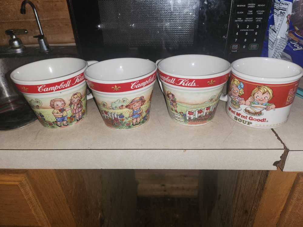 Campbells Soup Mugs Set Of 4 