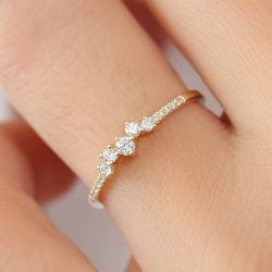 "Minimalist Gold Plated Eternal Ring for Women, VIP162