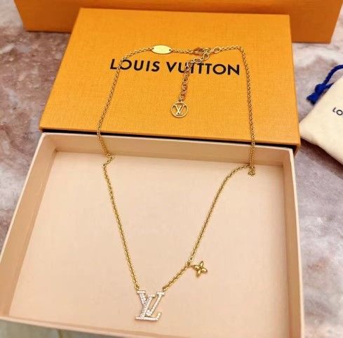 Full Diamond Metal Crystal Necklace Women Gold