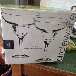 Set of 4 Circleware Cabo Margarita Glasses
