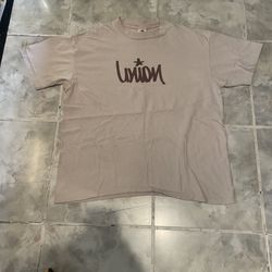 UNION LA Los Angeles Skateboard Streetwear Spell Out Logo Single Stitch Tee SZ L