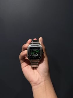 Cartier Santos Green Dial Watch