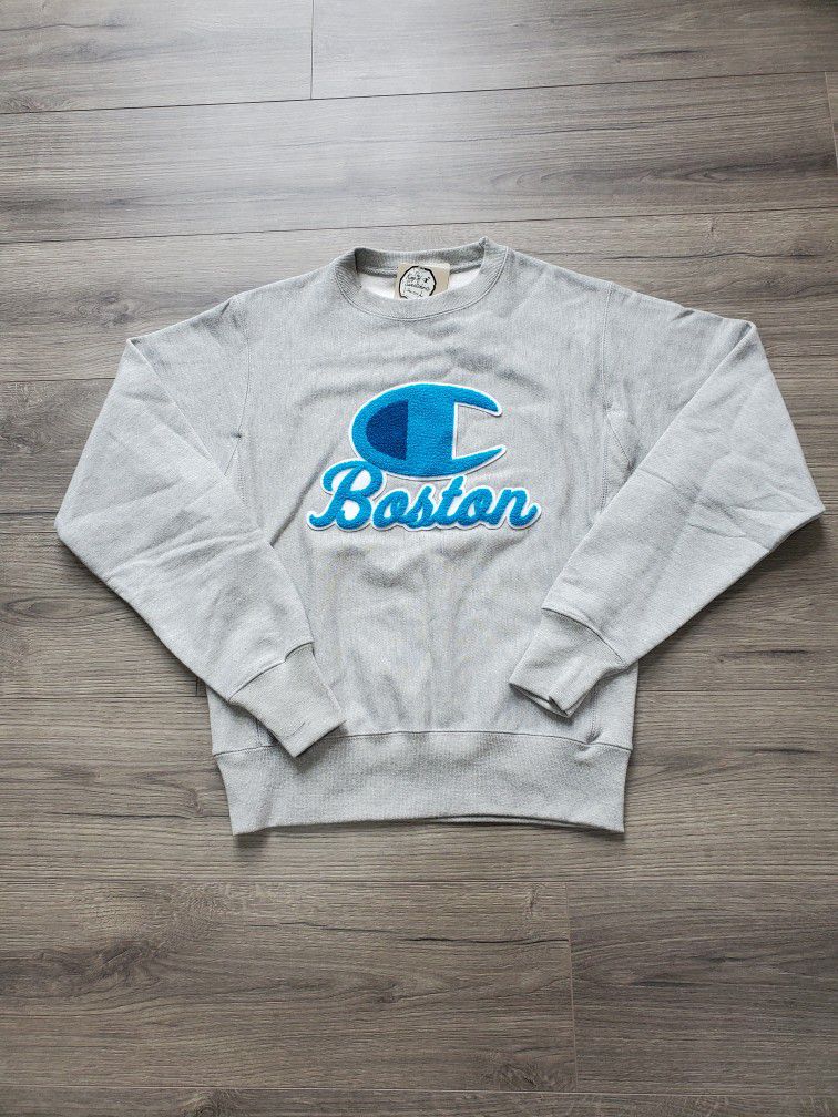 Champion Boston Crewneck Sweater Mens Small