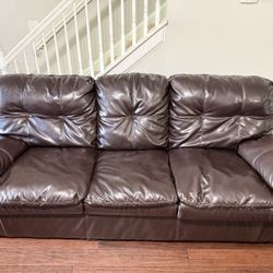 Brown 3-Seater Sofa