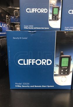 Clifford car alarm system with remote start and installation