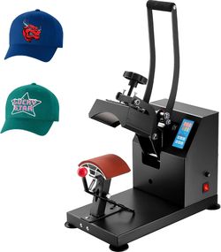 VEVOR Heat Press 6x3.75Inch Curved Element Hat Press