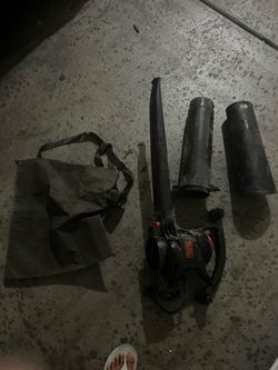 Black+Decker Leaf Blower Vacuum with Bag