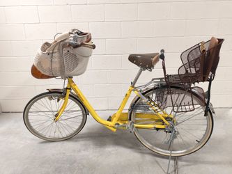 Vintage Japanese Mama-Chari City Bike – Petit Maman, Dual Child Seats, CBA Asahi, BAA Approved
