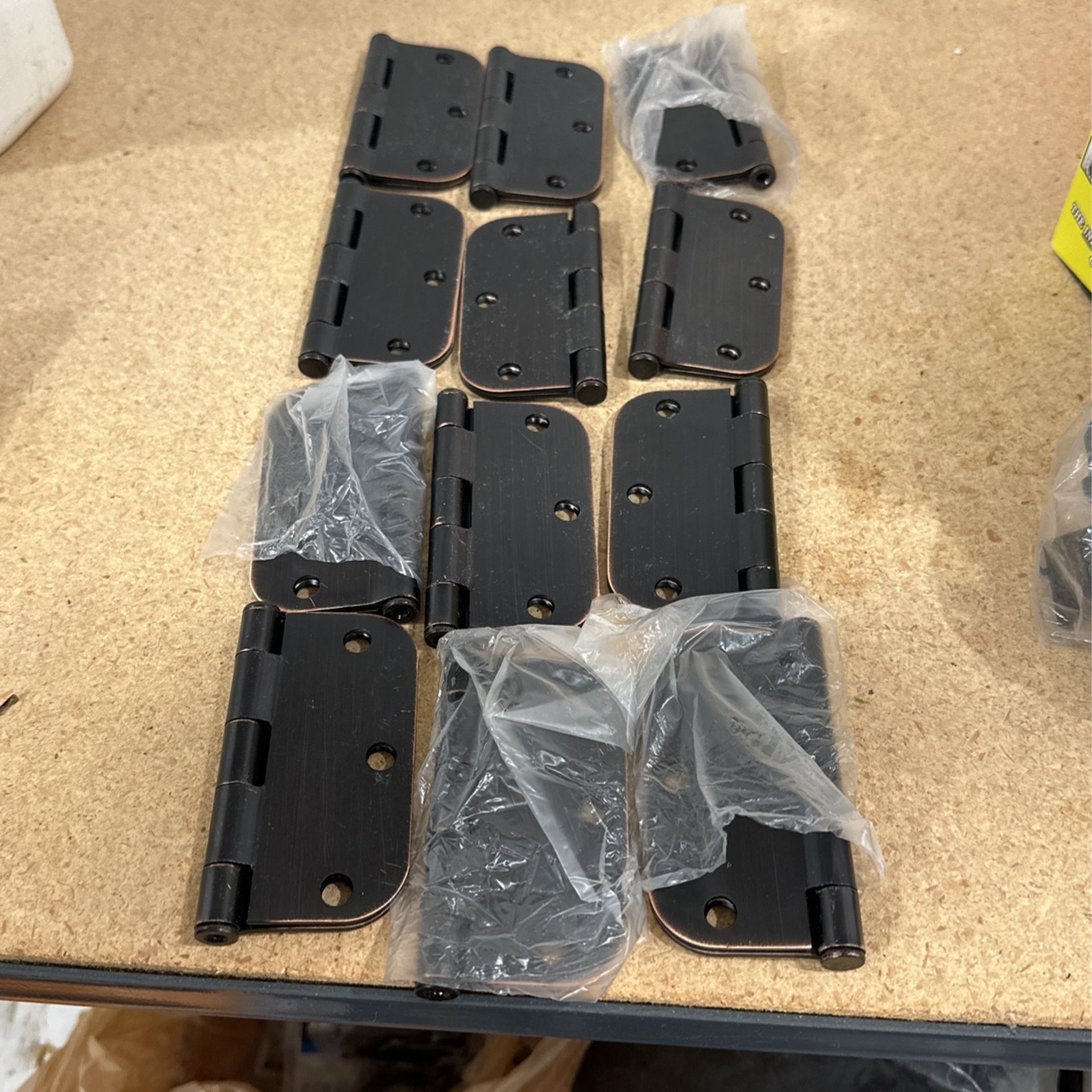 12 Black Bronze Door Hinges