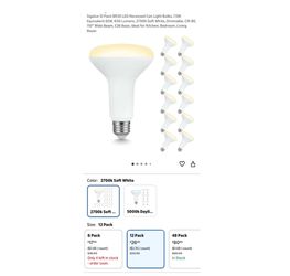 Brand new 12 Pack BR30 LED Recessed Can Light Bulbs