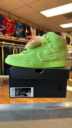 New Jordan 1 AJKO Billie Ellish Ghost Green Size 10.5M 12W