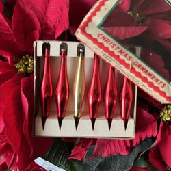 Vintage Teardrop Tree Ornaments