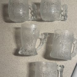 5 Flinestone McDonald’s  Glasses 
