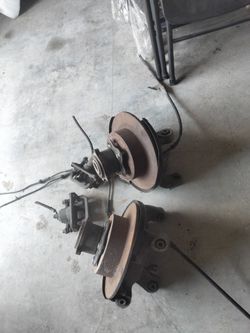 Rear 2016 Nissan Altima Wheel Bearing Hub Assembly With Rotos N Calipers 