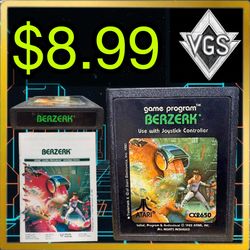 Atari 2600 Berzerk CX2650 Cartridge 1982 Video Game Cartridge Only