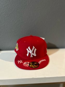 New Era 59Fifty NY Yankees Fitted Hat Red