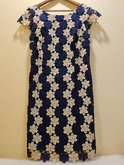 LILY PULITZER Barbara CROCHET Bodycon MIDI Dress.