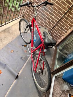 Red XL bicycle for male